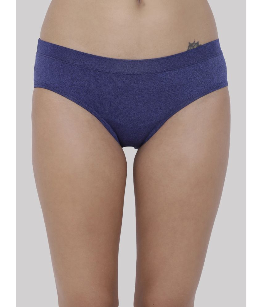     			BASIICS By La Intimo Polyester Self Design Women's Briefs ( Navy Blue ) BCPHP03