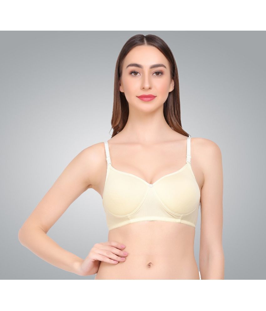     			Emosis - Beige Cotton Blend Lightly Padded Women's Everyday Bra ( Pack of 1 )