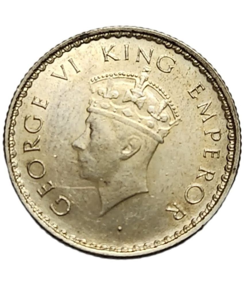     			Gscollectionshop - George VI 1/4 Rupee 1939 Silver UNC 1 Numismatic Coins