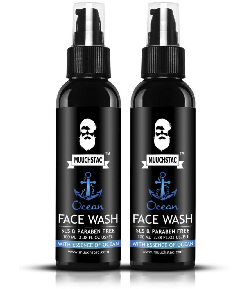     			Muuchstac Ocean Face Wash for Men, For Acne & Pimple, Skin Brightening, All Skin(100ml, Pack of 2)