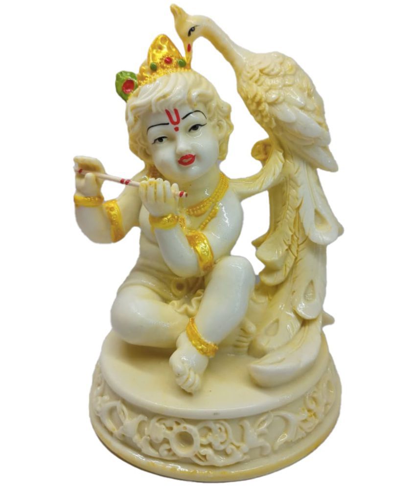     			NINE 11 CRAFT - Polyresin Lord Krishna Idol ( 23.5 cm )