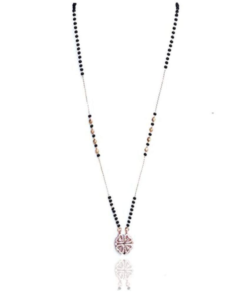     			PUJVI - Rose Gold Mangalsutra ( Pack of 1 )