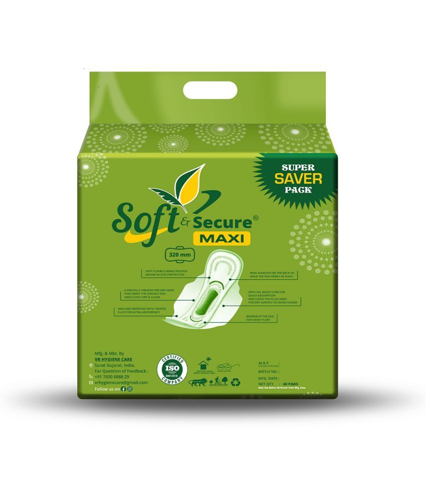 SOFT & SECURE Cottony XXL Maxi Sanitary Pad Buy SOFT & SECURE