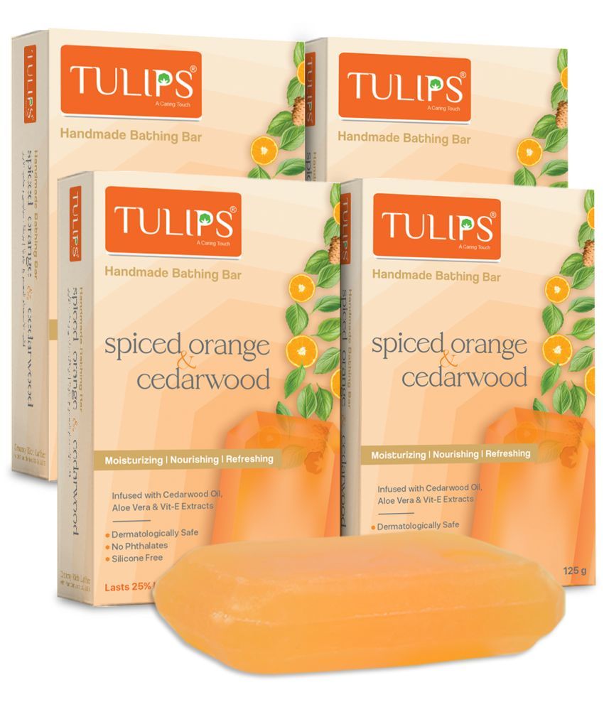     			Tulips - Moisturizing Bathing Bar for All Skin Type ( Pack of 4 )