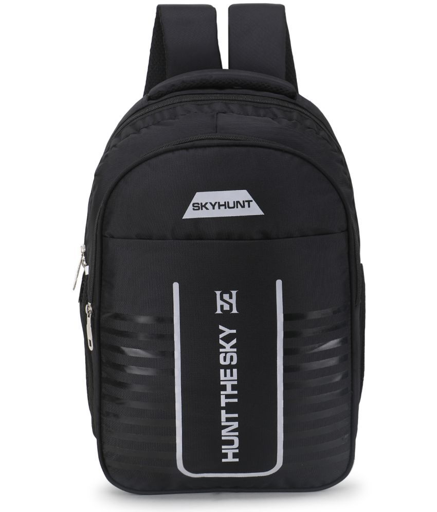     			skyhunt - Black Polyester Backpack ( 37 Ltrs )