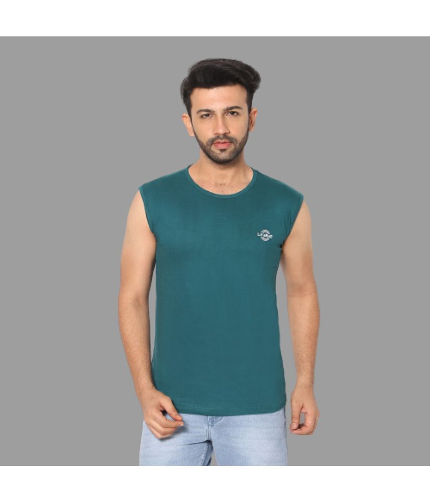     			LA'eNviE - Green Cotton Slim Fit Men's Sports T-Shirt ( Pack of 1 )