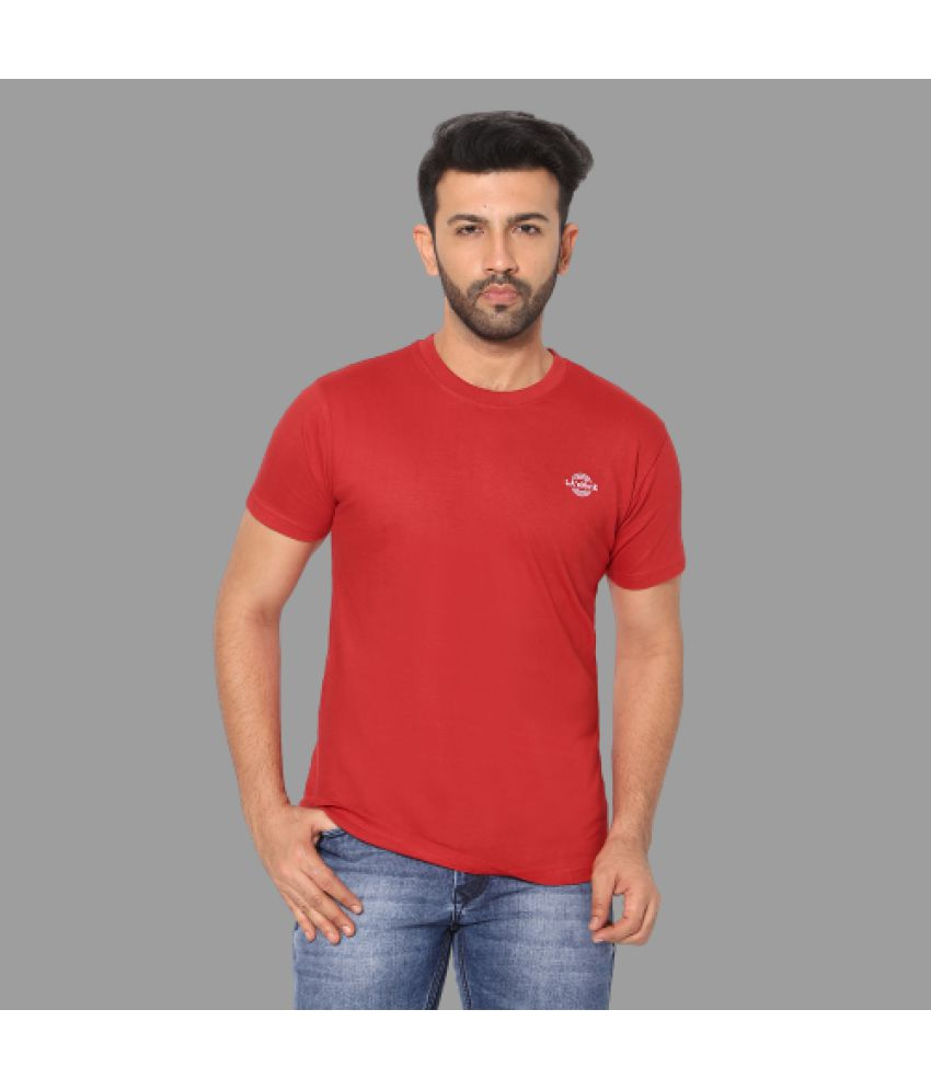     			LA'eNviE - Red Cotton Slim Fit Men's Sports T-Shirt ( Pack of 1 )