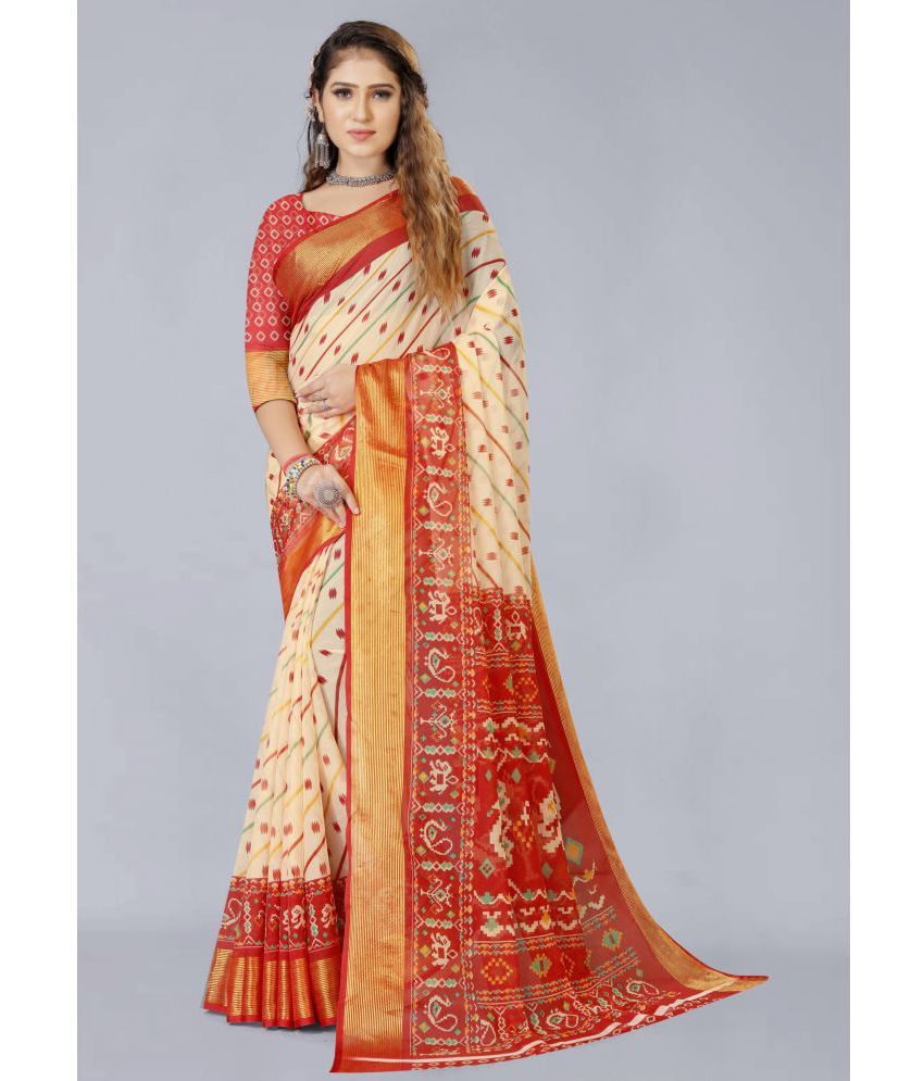     			Bhuwal Fashion - Multicolour Chiffon Saree With Blouse Piece ( Pack of 1 )