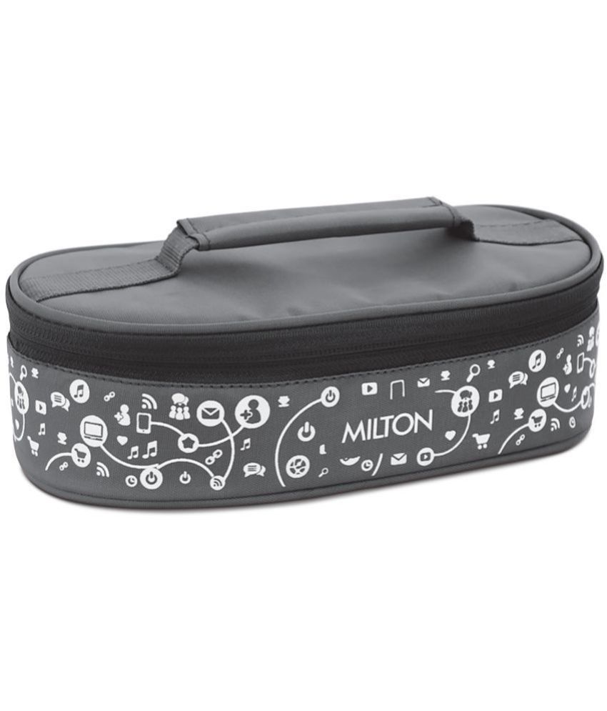     			Milton Lifestyle Lunch Stainless Steel Lunch Box, 2 Containers, Grey