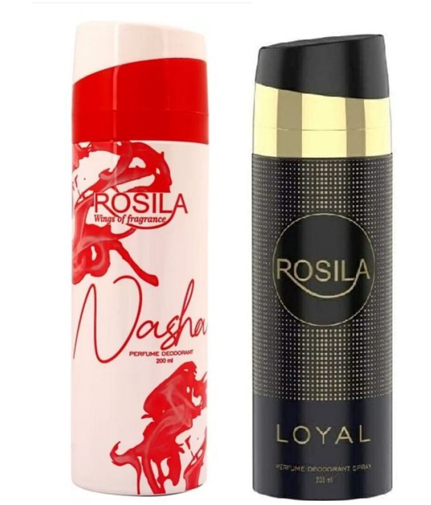     			ROSILA - 1 NASHA 1 LOYAL DEODORANT Deodorant Spray for Men,Women 400 ml ( Pack of 2 )