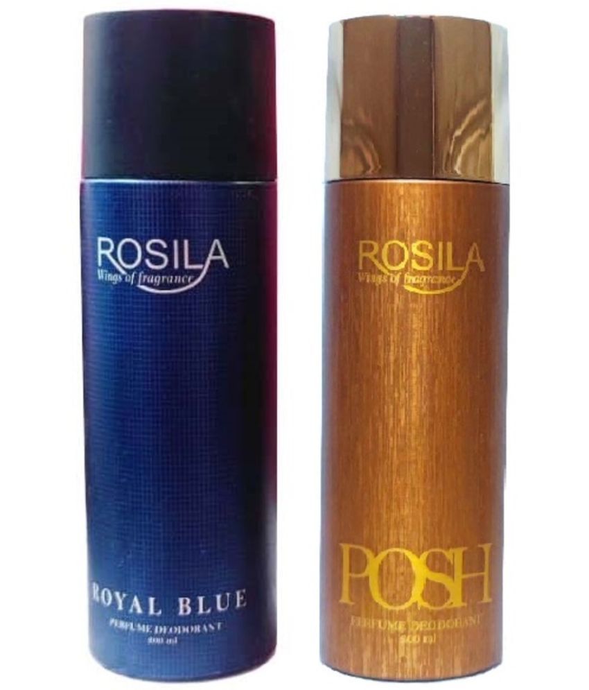     			ROSILA - 1POSH,1 ROYAL BLUE DEODORANT Deodorant Spray for Women,Men 400 ml ( Pack of 2 )