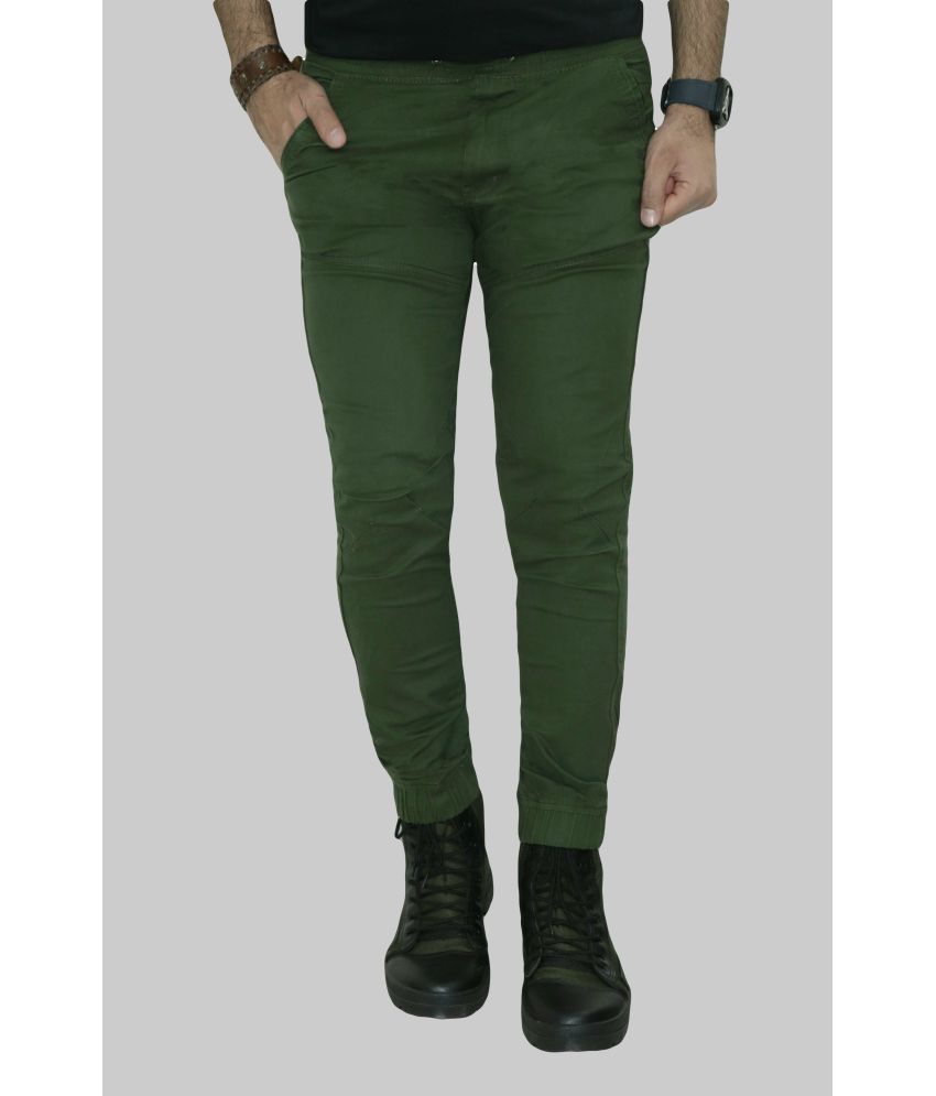     			Urban Legends Dark Green Regular Joggers ( Pack of 1 )