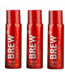 Brew - BREW 3MAST DEODORANT 120ML NO GAS Deodorant Spray for Women,Men 450 ml ( Pack of 3 )