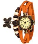 Cosmic - Orange Leather Analog Womens Watch