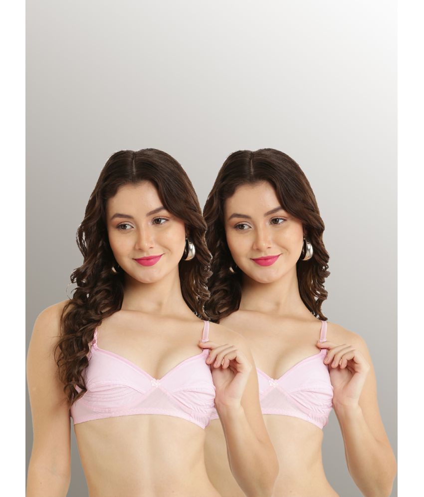     			Hobby Lobby - Pink Cotton Non Padded Women's T-Shirt Bra ( Pack of 2 )