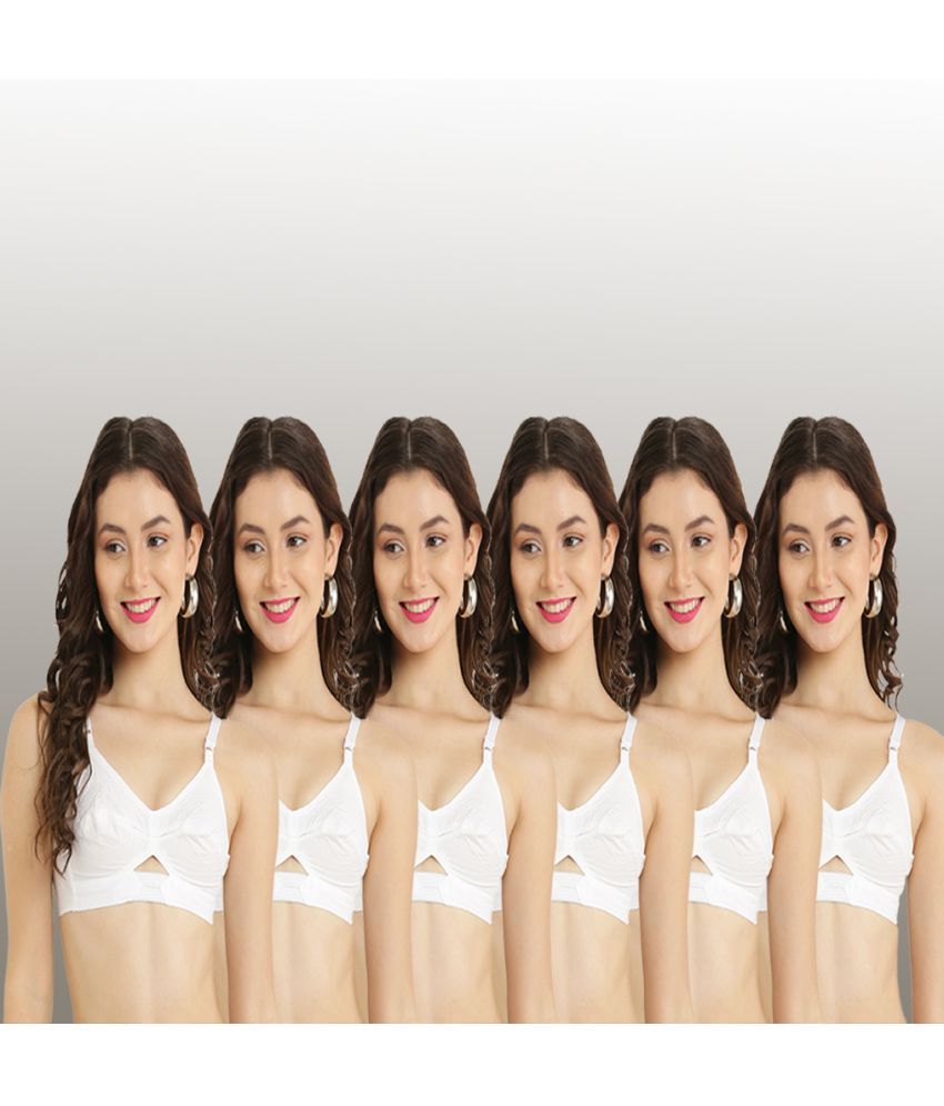     			Hobby Lobby - White Cotton Non Padded Women's Everyday Bra ( Pack of 6 )