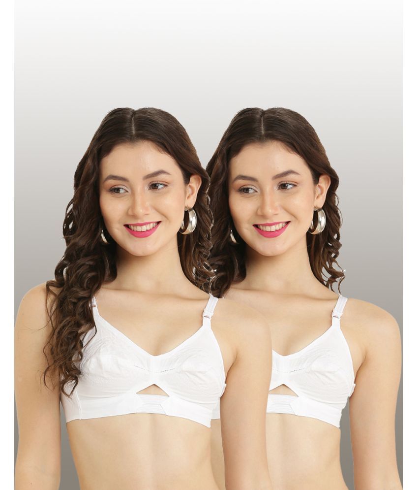     			Hobby Lobby - White Cotton Non Padded Women's Everyday Bra ( Pack of 2 )