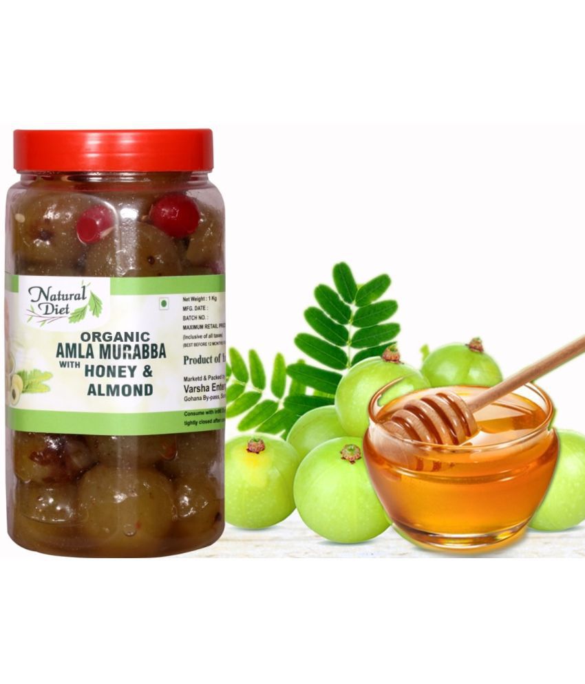     			Natural Diet ORGANIC Amla Murabba with Organic Honey | 100% Fresh Amla with Homemade Taste & Natural Ingredients Pickle 1 kg