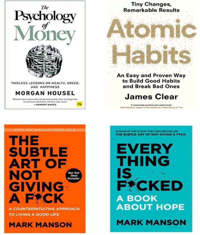     			(4 Books Combo) Psychology of money + Atomic habit + The subtle art + Every thing