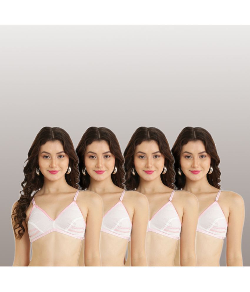     			Hobby Lobby - Off White Cotton Non Padded Women's Everyday Bra ( Pack of 4 )