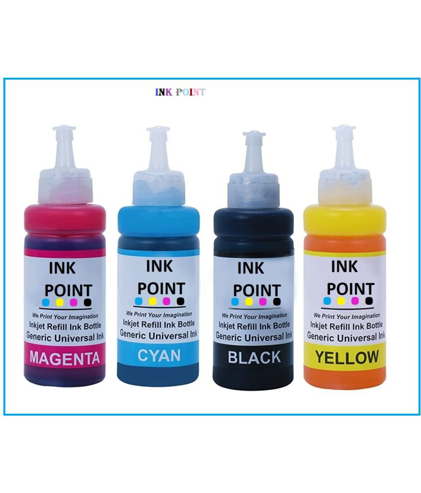     			INK POINT Multicolor Four bottles Refill Kit for Ink For T664 E_pson L130,L380,L220,L360,L455 Printers REFILL INK