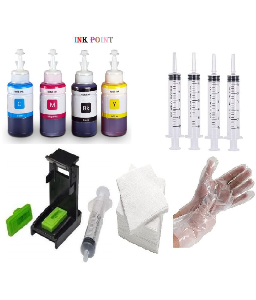     			INK POINT Multicolor Four bottles Refill Kit for Refill Ink for H_P 805 Ink Cartridge Compatible Printers for H_P DeskJet 2332
