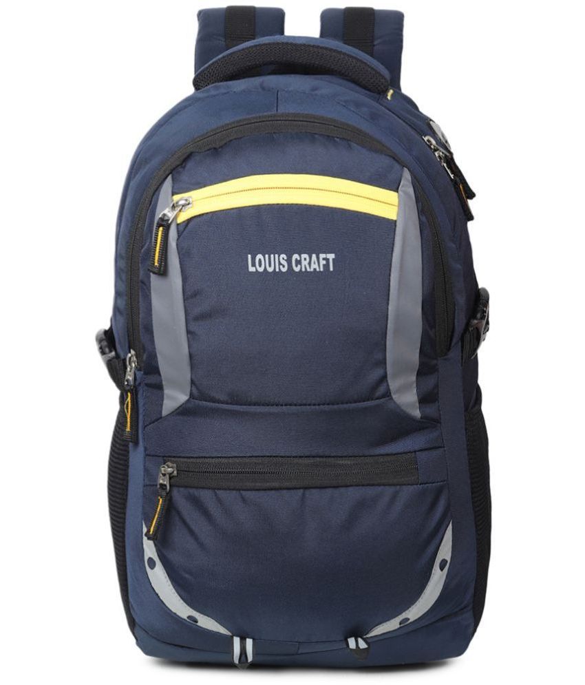     			Louis Craft - Blue Polyester Backpack Bag ( 35 Ltrs )