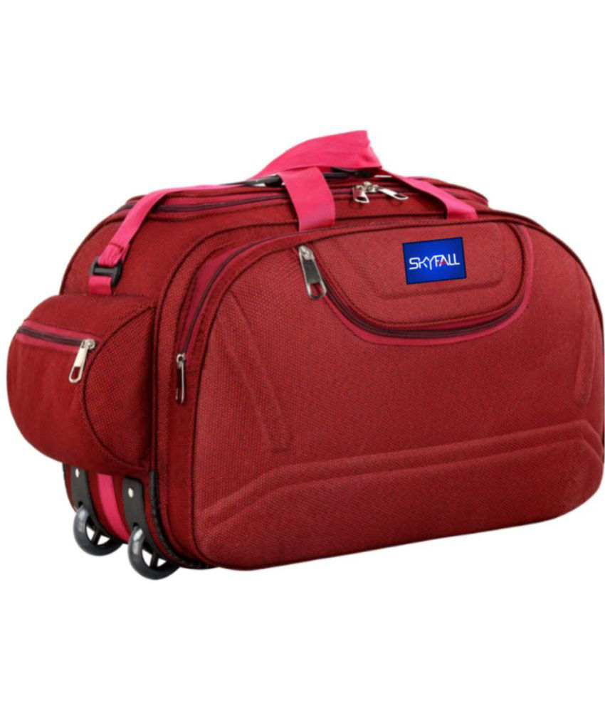     			SKYFALL - Red Nylon Duffle Bag