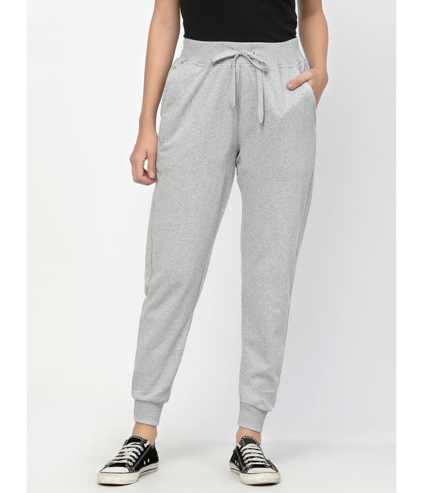     			Uzarus - Light Grey Cotton Blend Regular Women's Joggers ( Pack of 1 )