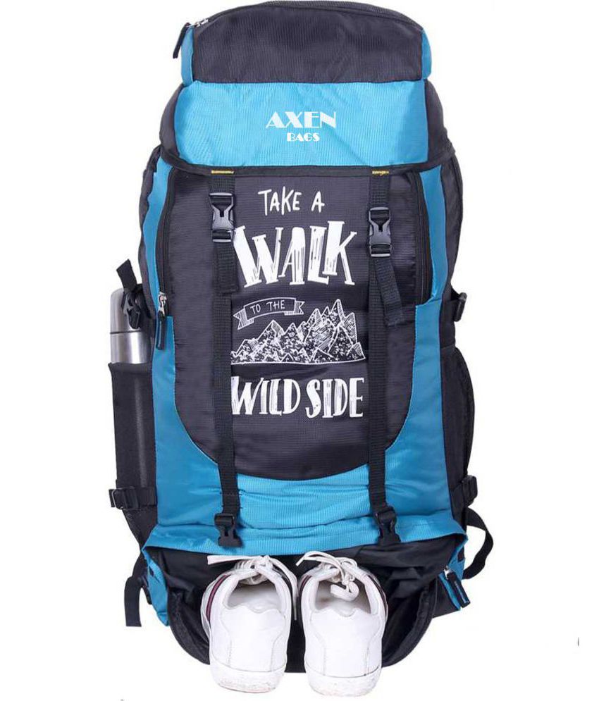     			AXEN BAGS - Sky Blue Polyester  Rucksacks Backpack Bag