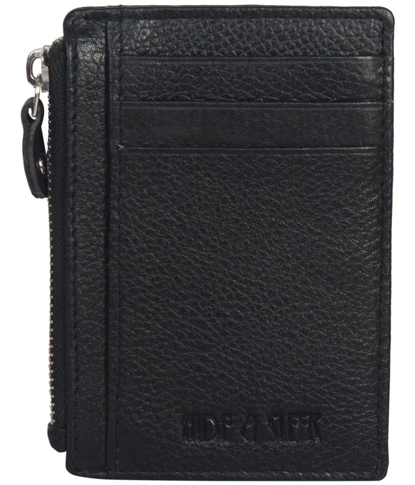     			Hide&Sleek - Leather Card Holder ( Pack 1 )