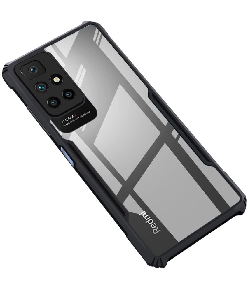     			Kosher Traders - Black Polycarbonate Shock Proof Case Compatible For Samsung Galaxy M32 5g ( Pack of 1 )