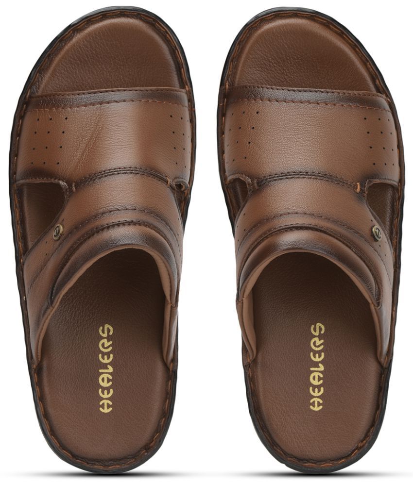     			Liberty - Brown Men's Leather Slipper