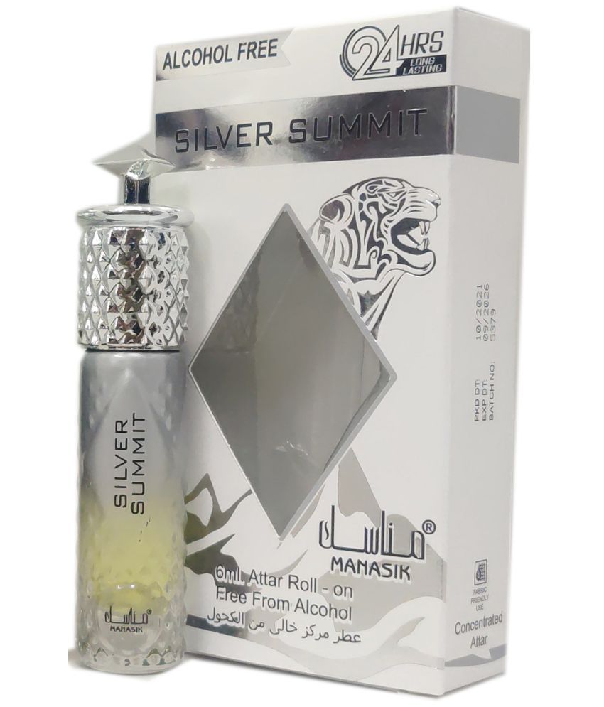     			MANASIK SILVER SUMEETI Concentrated   Attar Roll On 6ml .