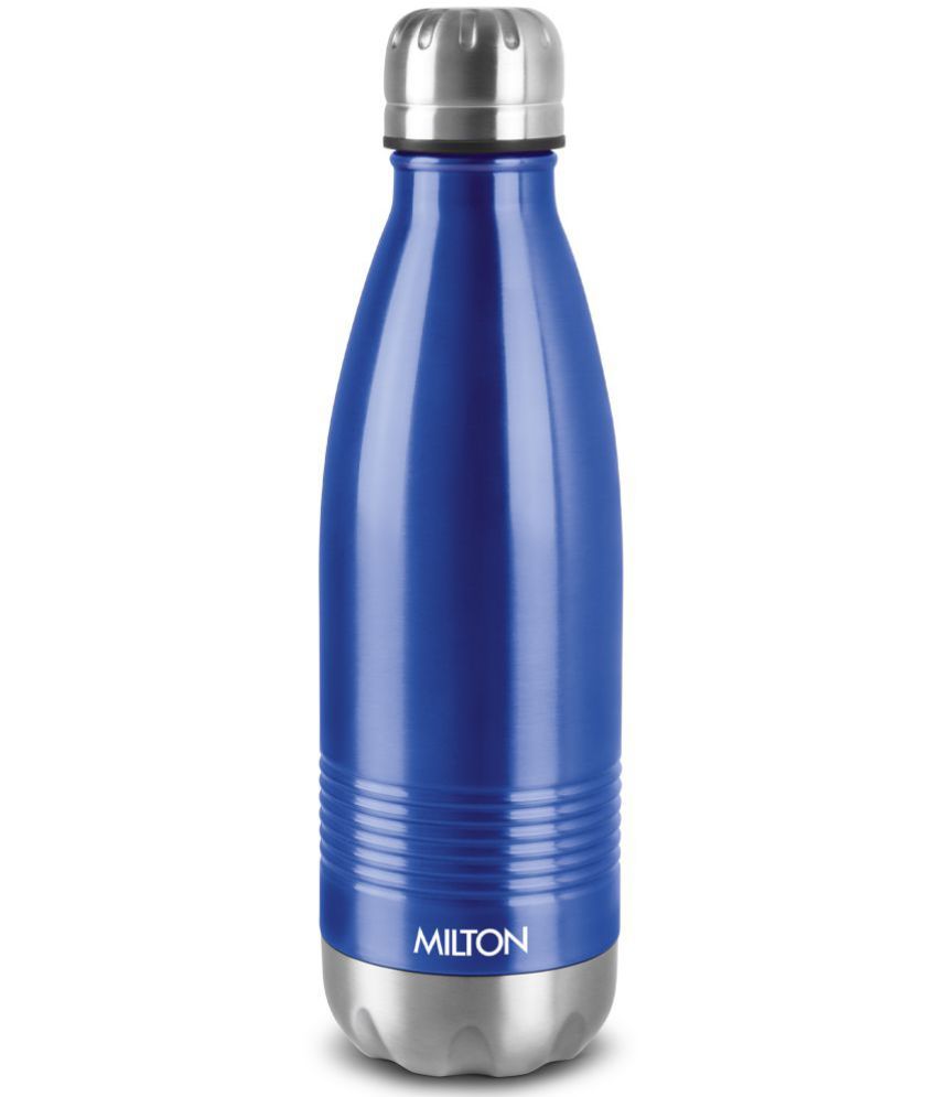     			Milton Duo DLX 1000 Thermosteel 24 Hours Hot and Cold Water Bottle, 1 Litre, Blue | Leak Proof | Office Bottle | Gym | Home | Kitchen | Hiking | Trekking | Travel Bottle