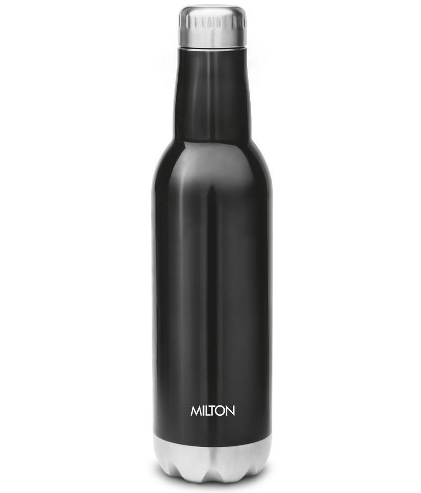     			Milton Pride 600 Themosteel Hot and Cold Water Bottle, 500 ml, Black