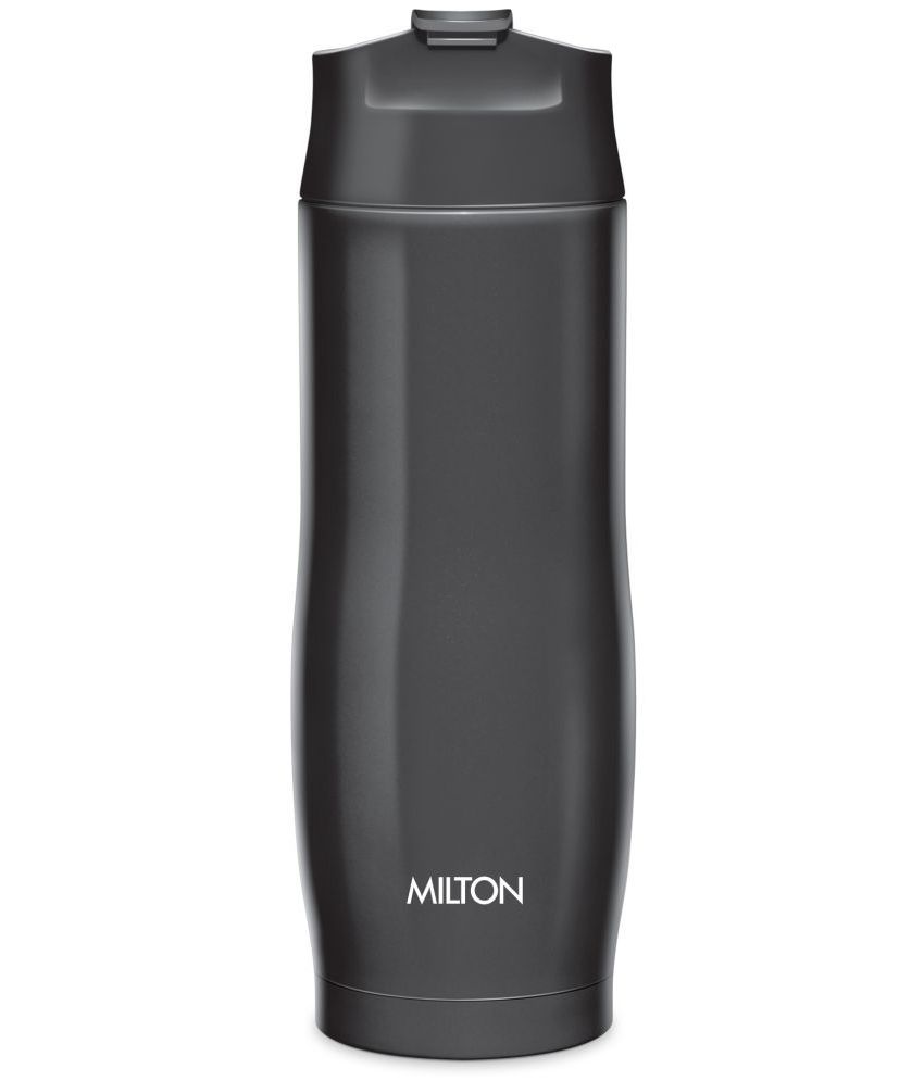     			Milton Thermosteel Revive Insulated Hot and Cold Water Bottle, Black, 480 mL