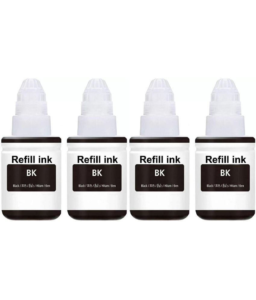 Refill Ink For Gi-790 G3010 Black Pack of 4 Cartridge for 790 INK Cartridge Pack Of 4 For Use Pixma G1000, G2000, G3000 Printers