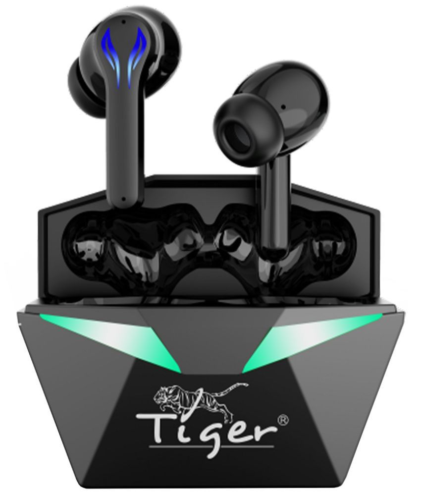 Tiger TWS-SPW 001 In Ear True Wireless (TWS) 15 Hours Playback IPX7(Water Resistant) Powerfull bass,Fast charging -Bluetooth Black