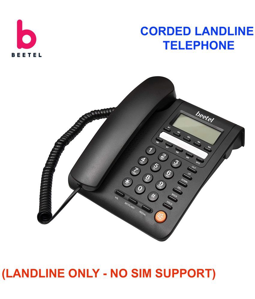     			Beetel M59 Corded Landline Phone ( Black )