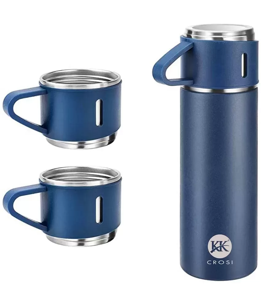 Green Kivvi Stainless Steel Vacuum Thermos Flask Water Bottle 1000