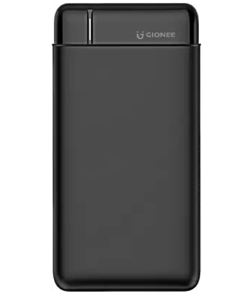     			Gionee PB10K2D 10000mAh Black Lithium Polymer Battery | Micro, Type-C Connector Power Source: 5V 2A (10 W) (Black) Support and Mobile/Tablet 