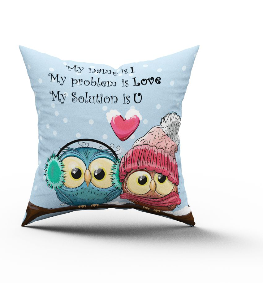     			HOMETALES - Multicolor Polyester Gifting Printed Cushion