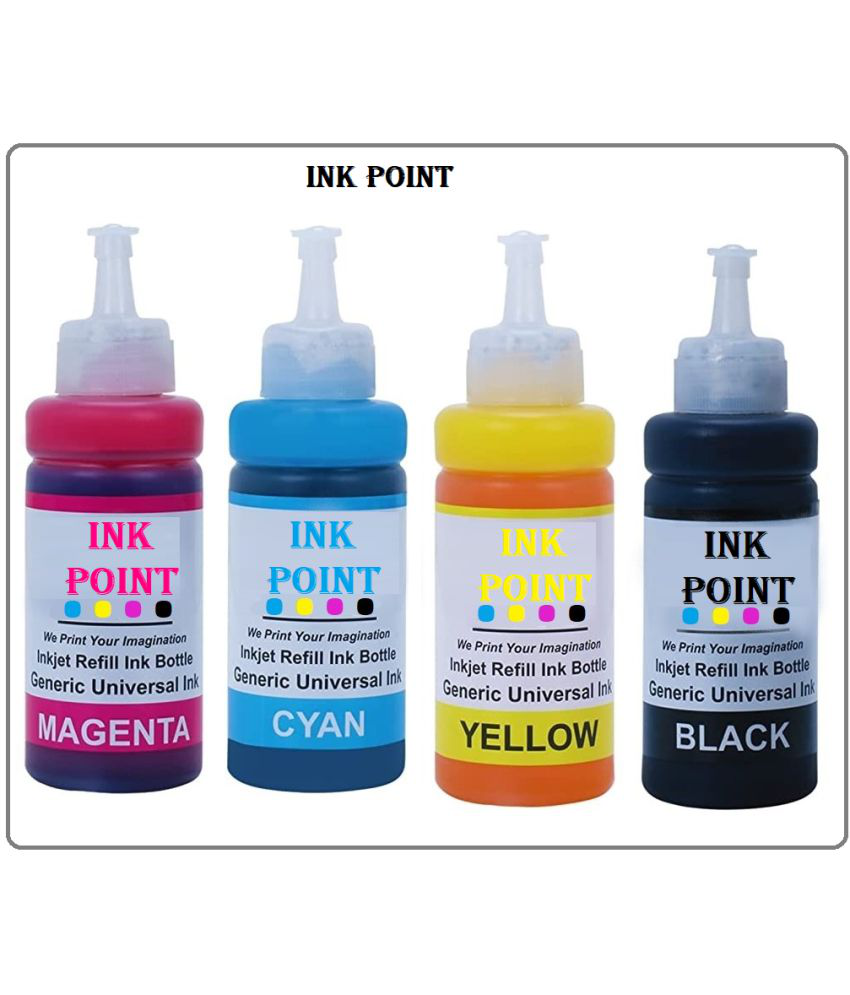     			INK POINT Multicolor Four bottles Refill Kit for E_pson T664 L100 , L110 , L130 , L200 , L210 , L220 , L300 , L385 Printer Refill Ink