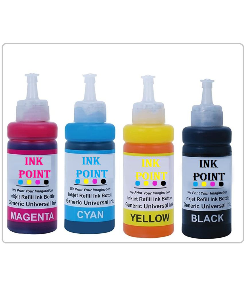    			INK POINT Multicolor Four bottles Refill Kit for E_pson T664 L555, L350 , L355 , L360 , L361, L365, L380 Refill Ink
