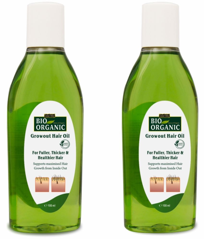 Buy Indus Valley Bio Organic Growout Hair Oil For Hair Regrowth, Reduces  Hair Fall- Hair Oil 100ml set of 2 Online at Best Price in India - Snapdeal