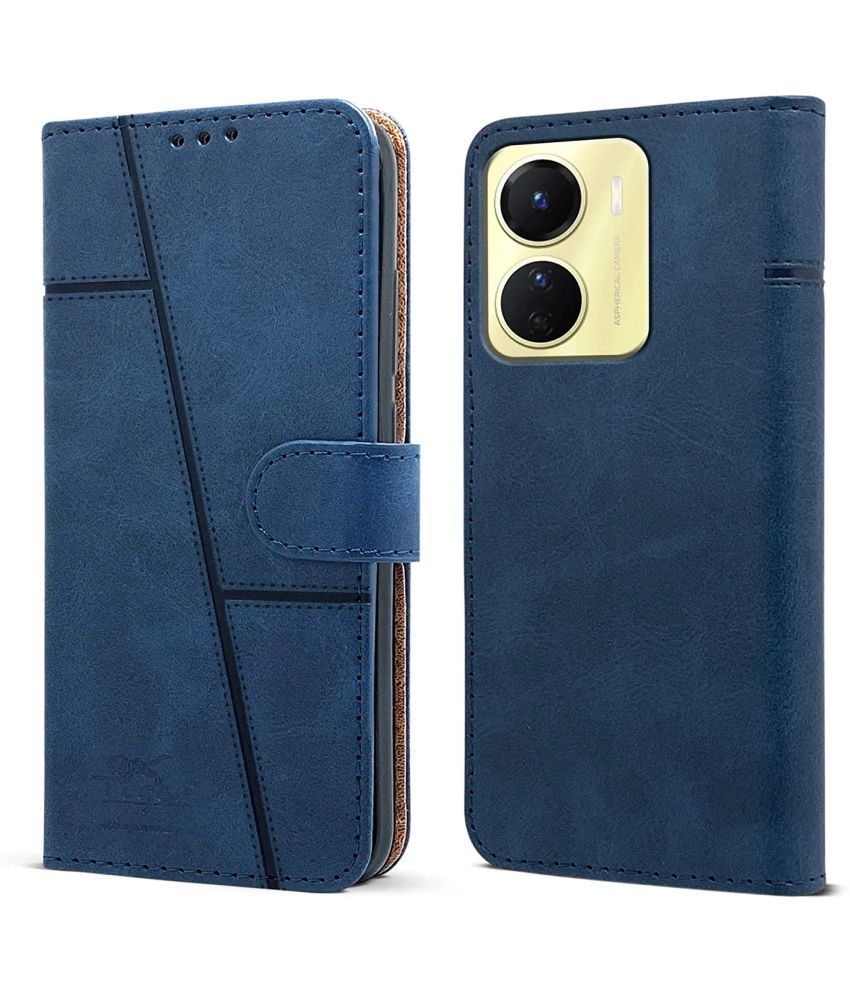     			NBOX - Blue Artificial Leather Flip Cover Compatible For Oppo A77 ( Pack of 1 )