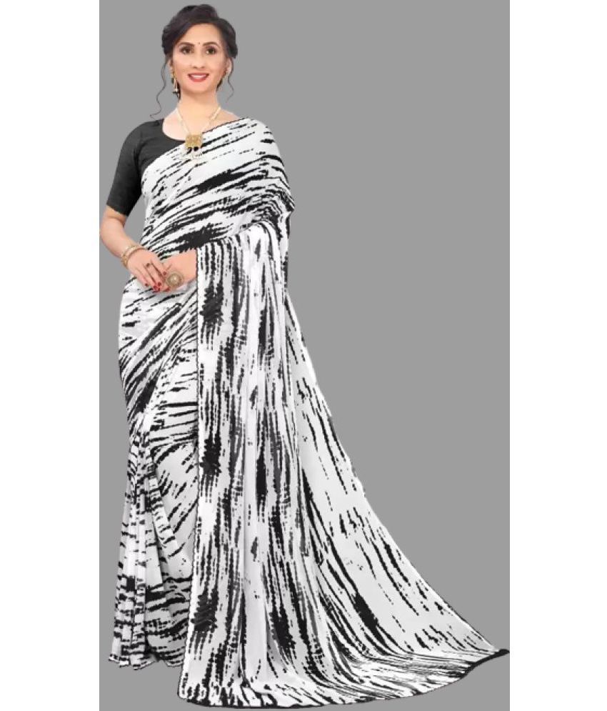     			Sitanjali Lifestyle - Black Georgette Saree With Blouse Piece ( Pack of 1 )