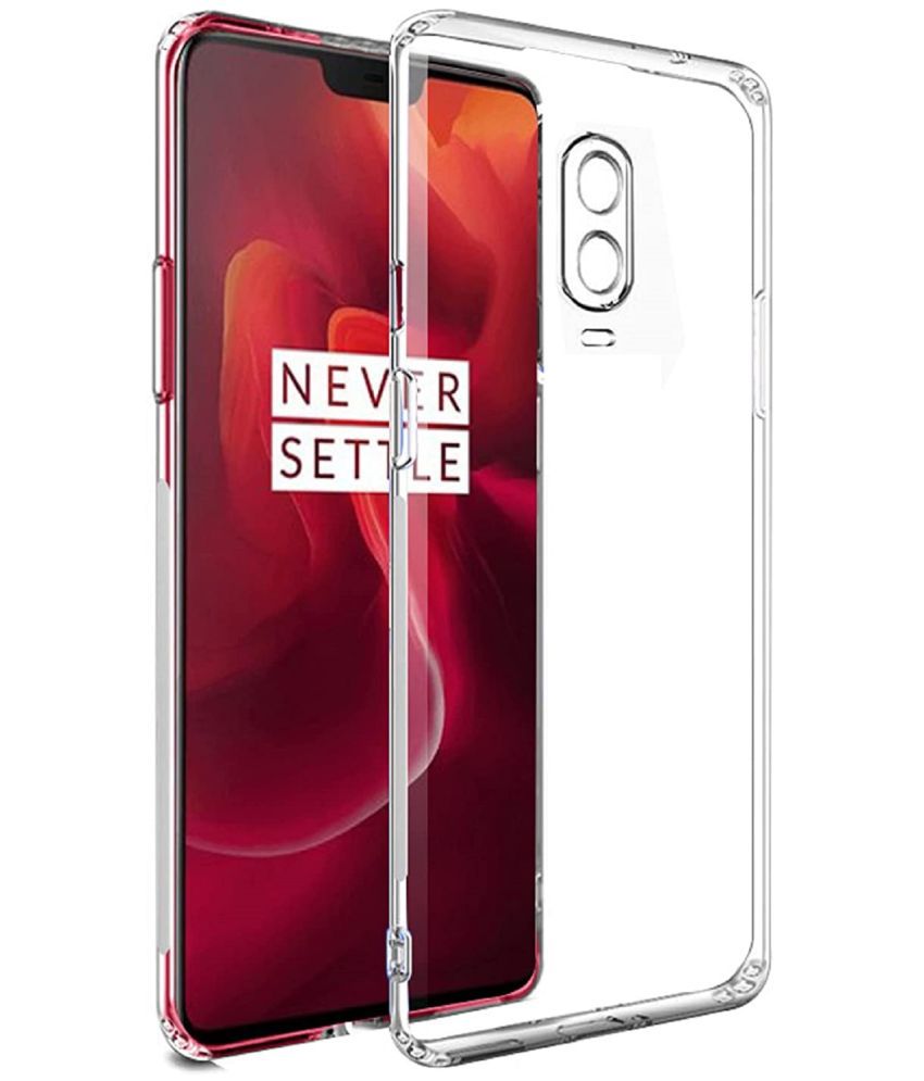     			ZAMN - Transparent Silicon Silicon Soft cases Compatible For OnePlus 6T ( Pack of 1 )