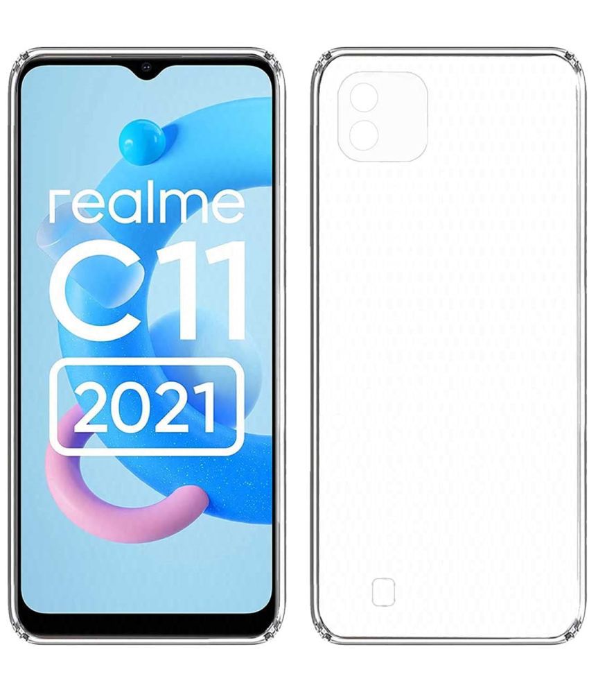     			ZAMN - Transparent Silicon Silicon Soft cases Compatible For Realme C11 2021 ( Pack of 1 )